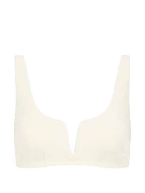 BONDI BORN Verona scoop-neck bikini top Neutrals SIB422SPRL