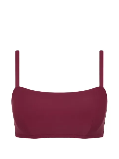 BONDI BORN Anja square-neck bikini top Red SIB024DSMUB