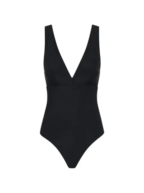 BONDI BORN Lecco V-neck swimsuit Black SIM443SBLK