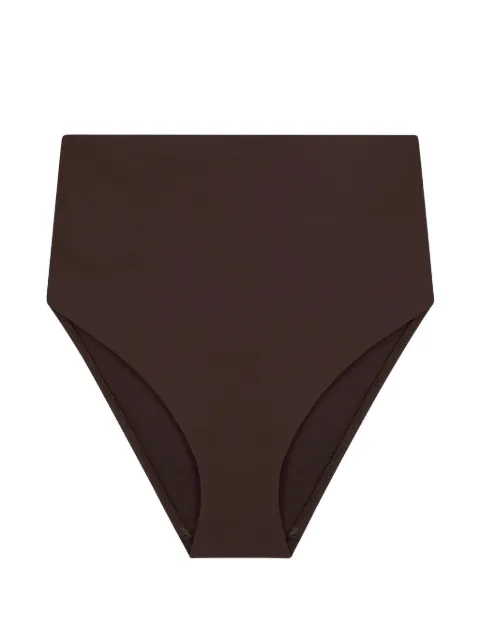 BONDI BORN Faith high-waist bikini bottoms Brown SIP438SMOC
