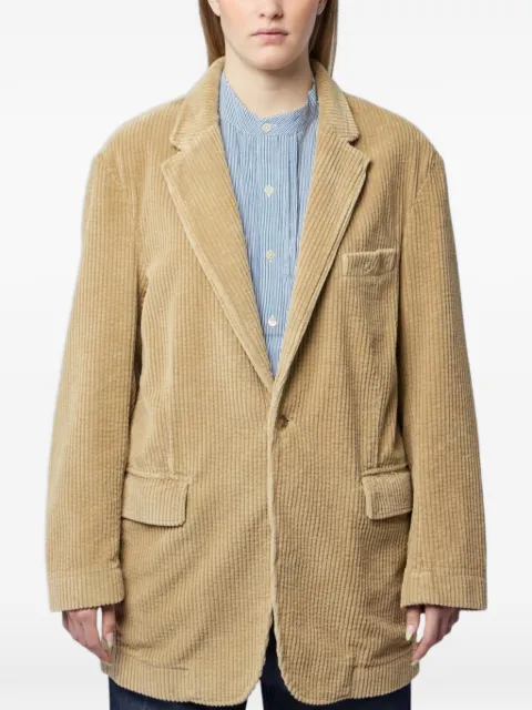 R13 long-sleeve buttoned blazer Neutrals R13WR020R872B