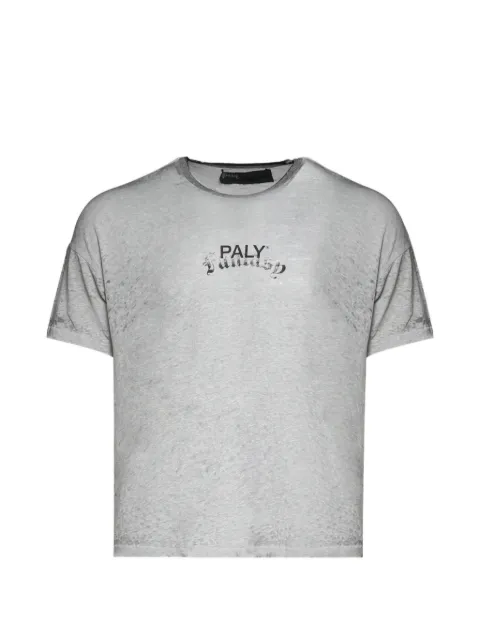 Paly logo-print cotton T-shirt Grey 2U010Q1010