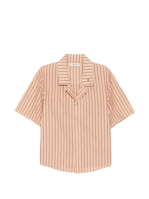 YOUNG N SANG striped short-sleeve shirt Neutrals 26SSHBOS