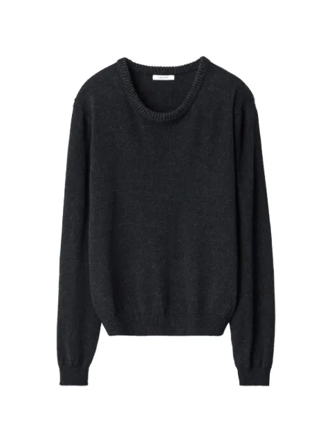 LEMAIRE crew-neck sweater in alpaca wool blend Grey PO0035LK1065
