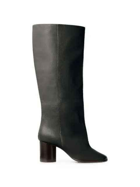 LEMAIRE Crease Sleeve boots in soft glossy leather Black FO0312LL0270