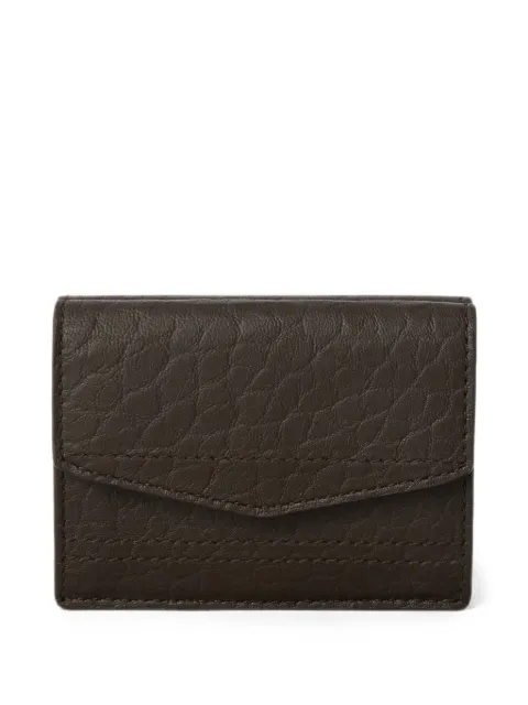 LEMAIRE Gear tri-fold wallet in bubble lambskin Brown SL0105LL0191