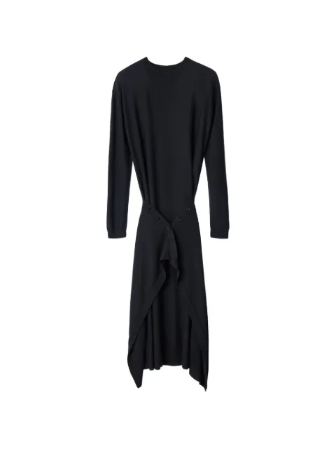 LEMAIRE buttoned dress in merino wool blend Black DR1180LK1063