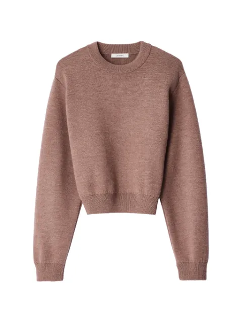 LEMAIRE short sweater in felted merino wool Pink PO0062LK1067