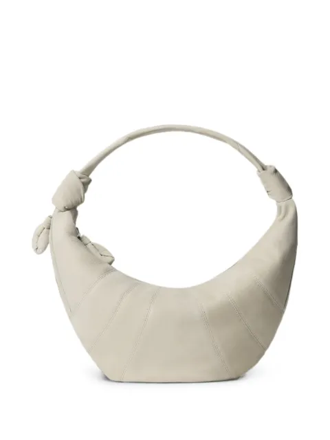 LEMAIRE Fortune Croissant bag in alpaca nubuck Neutrals BG0238LL0189