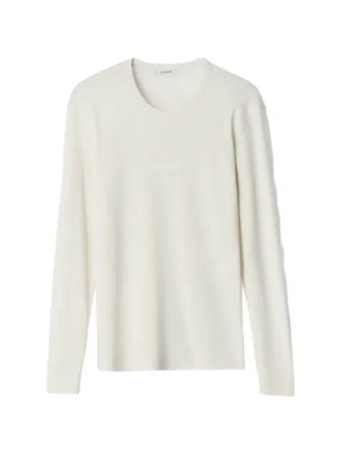 LEMAIRE rib long-sleeve top in jersey Neutrals TS0003LJ1016