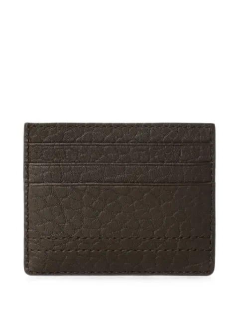 LEMAIRE Gear card holder in bubble lambskin Brown SL0103LL0191