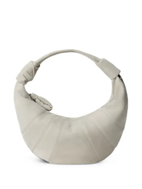 LEMAIRE mini Fortune Croissant bag in alpaca nubuck Neutrals BG0237LL0189
