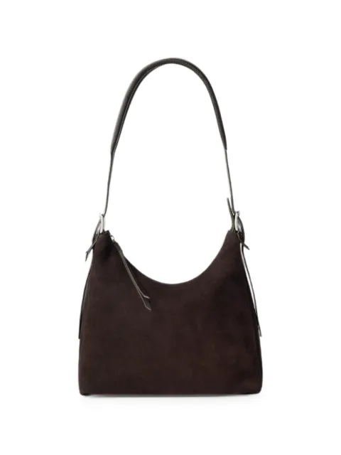 LEMAIRE small belted bag in suede leather Brown BG0223LL0125