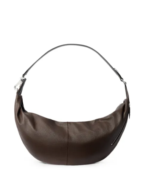 LEMAIRE large Quiver clip bag in leather Brown BG0197LL0171