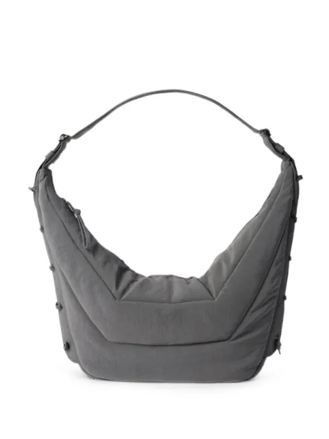 LEMAIRE large soft Game bag in nylon canvas Grey BG0105LF1330