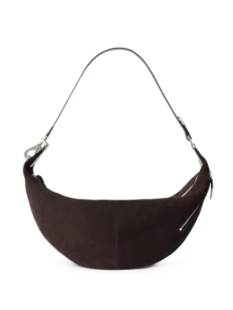 LEMAIRE Quiver Clip bag in suede leather Brown BG0228LL0125