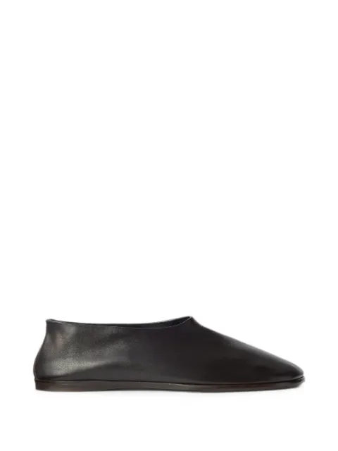 LEMAIRE glove slip-ons in shiny nappa lambskin Brown FO0299LL0023