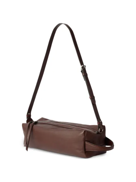 LEMAIRE Care shoulder bag in nappa lambskin Brown BG0246LL0159