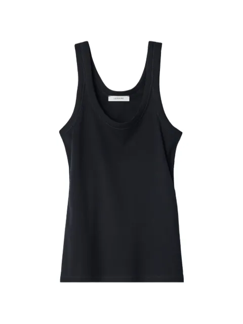 LEMAIRE rib tank top in jersey Black TS0001LJ1016