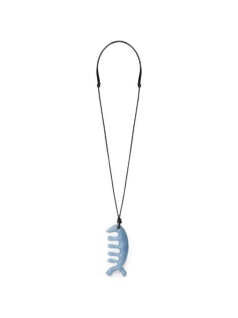 LEMAIRE beluga gua sha necklace in angelite Blue DI0007LO0192