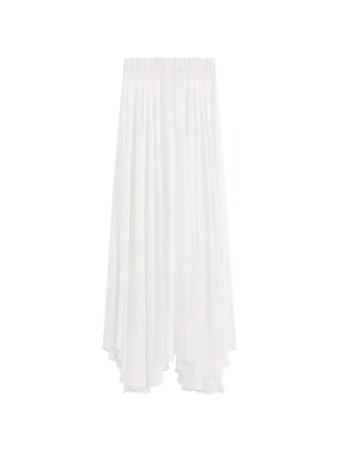 BONDI BORN Cremona flared maxi skirt White RTWSK523NTWHT