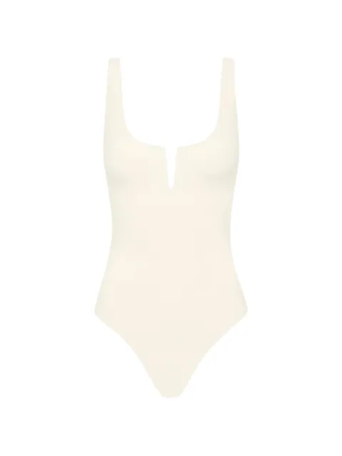 BONDI BORN Verity V-wire swimsuit Neutrals SIM418SPRL
