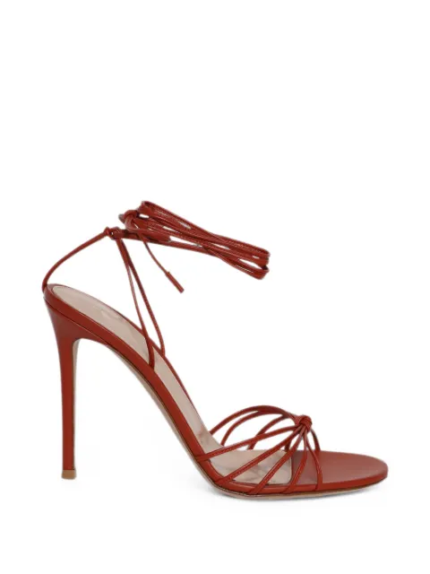 Gianvito Rossi lace-up strappy sandals Red G3263115RICNAP