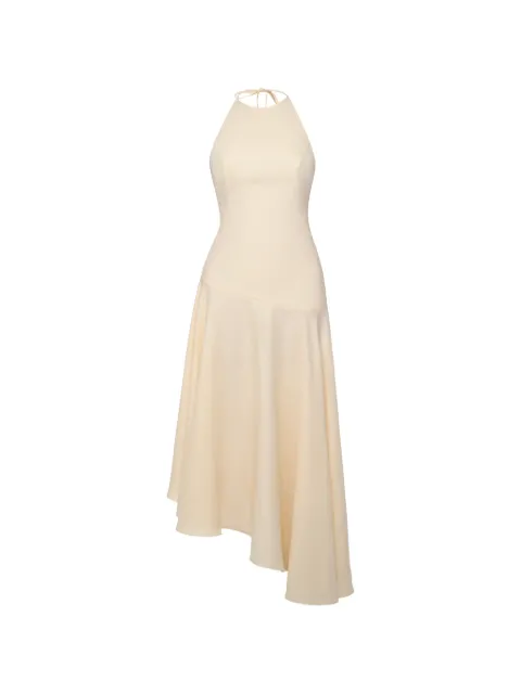 ANOUKI asymmetric open-back maxi dress Neutrals FFCR26NT02W
