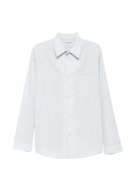 YOUNG N SANG striped seersucker shirt Blue 26SSBSLS