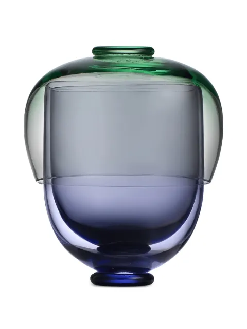 NasonMoretti Fungo glasses and bowl (set of three) Blue FUNGOSETGLOSVMO