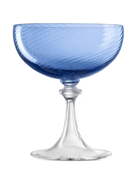 NasonMoretti 3/62 Champagne ribbed glass Blue 362CHBLRT