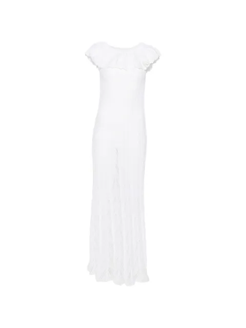 Antonino Valenti off-shoulder ruffled maxi dress White 9204AV