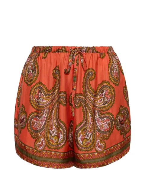 Cara Cara Girona paisley-print shorts Orange 2080