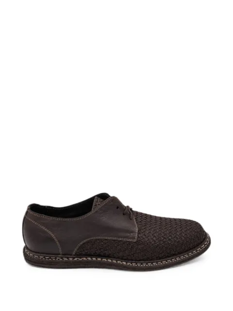 Guidi woven leather derby shoes Brown 9920NWO