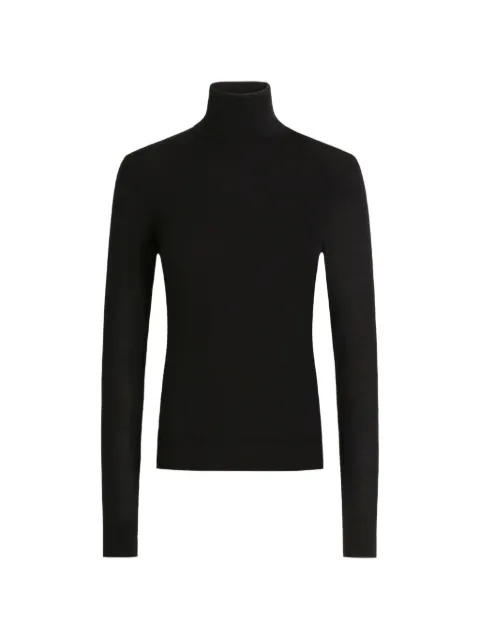 Dolce & Gabbana turtleneck cashmere sweater Black FXW94TJBW24