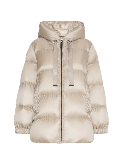 Max Mara quilted hooded puffer jacket Neutrals 2629486085600