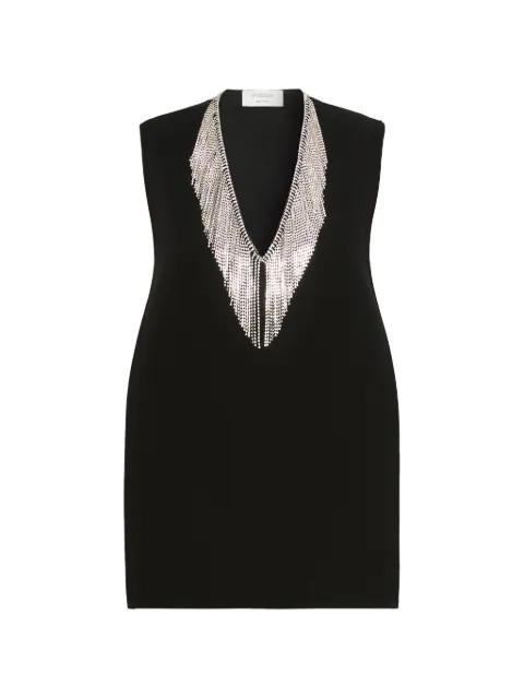 Sportmax rhinestone-detail sleeveless top Black 2622166031600