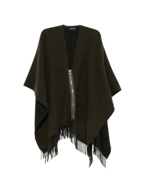 DONDUP zip-up cape Green WK316Y00821DXXX
