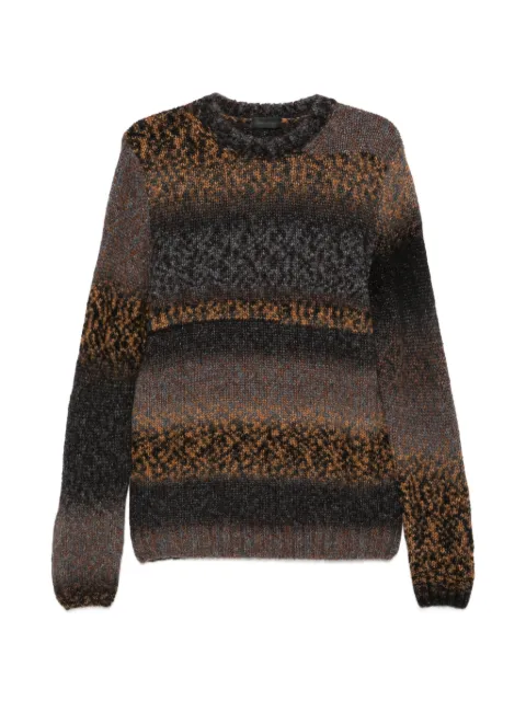 DONDUP intarsia-knit crew-neck sweater Brown UT309M01037U002