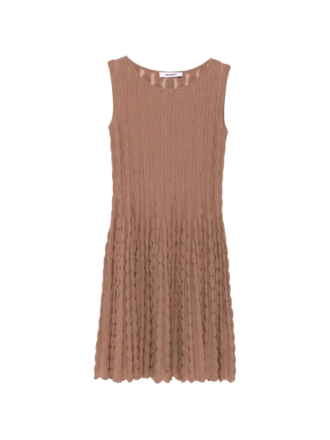 Antonino Valenti textured-knit sleeveless mini dress Brown 2213AV26S87
