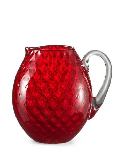 NasonMoretti Idra textured jug Red IDRACRRB