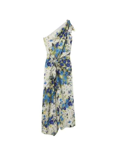 A.L.C. Elliana floral-print one-shoulder maxi dress Neutrals 6DRES03086