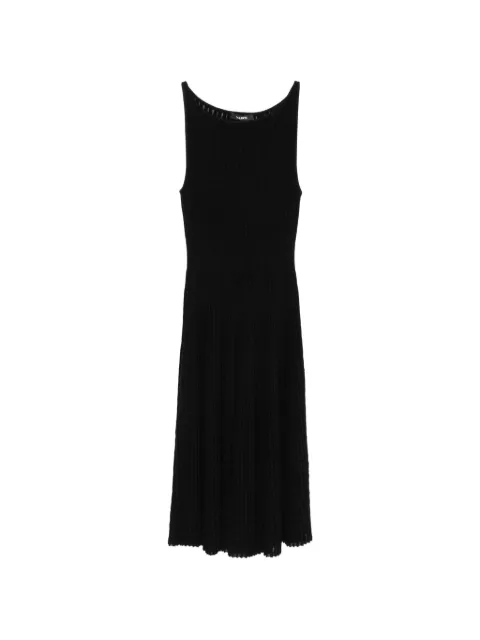 Antonino Valenti Isabela ribbed-knit sleeveless midi dress Black 9240AVNS53
