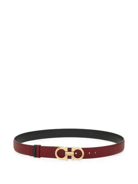 Ferragamo Gancini buckle belt Red 780393