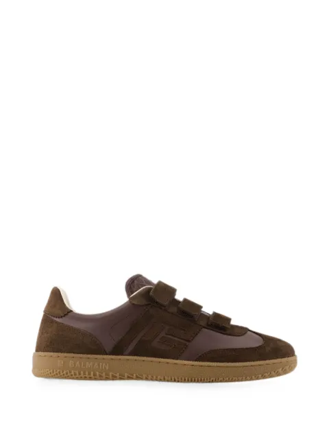 Balmain Swan touch-strap sneakers Brown HM1VJ423LBEW