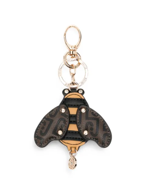LIU JO logo-monogram bee keyring Brown AF6074E1137