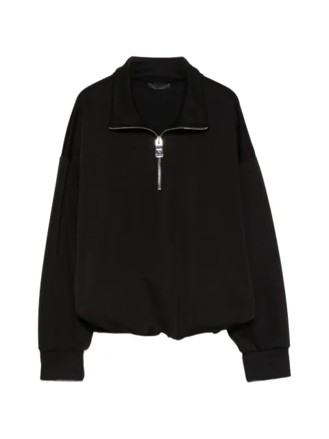 DONDUP quarter-zip drop-shoulder sweater Black F529KS0027DXXXDD999