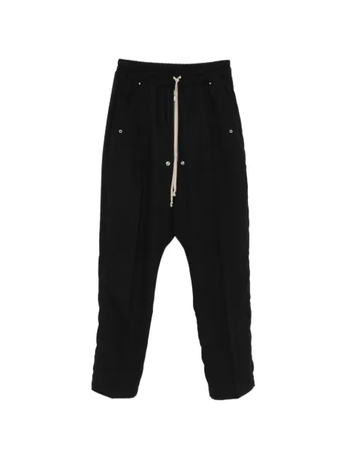 Rick Owens drawstring drop-crotch trousers Black RU02F4361WT