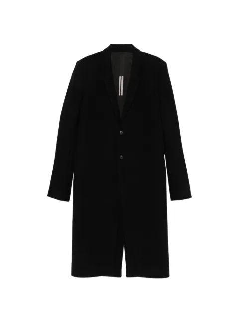 Rick Owens Concordian single-breasted tailored coat Black RU02F4941WBD