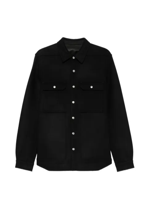 Rick Owens button-fastening shirt jacket Black RU02F4729WMT
